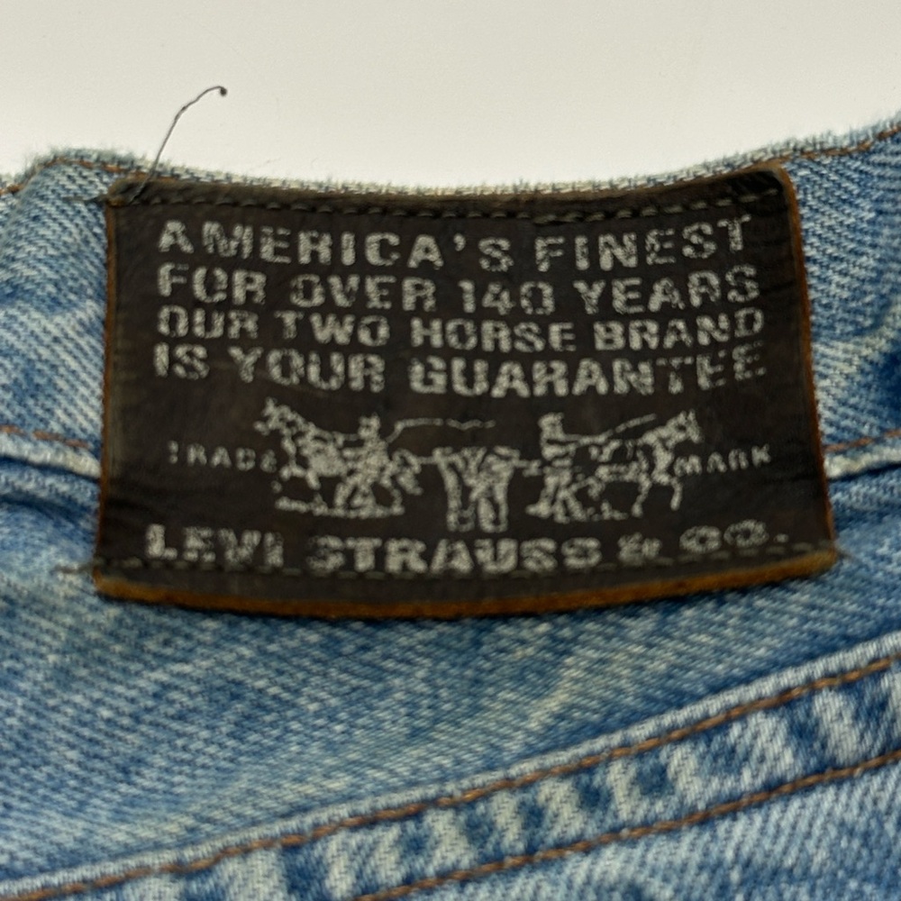 Vintage Levi' Strauss 881 Fit‎ Tab Blue Jeans 1992 orange tab women’s size 12 - Picture 4 of 14